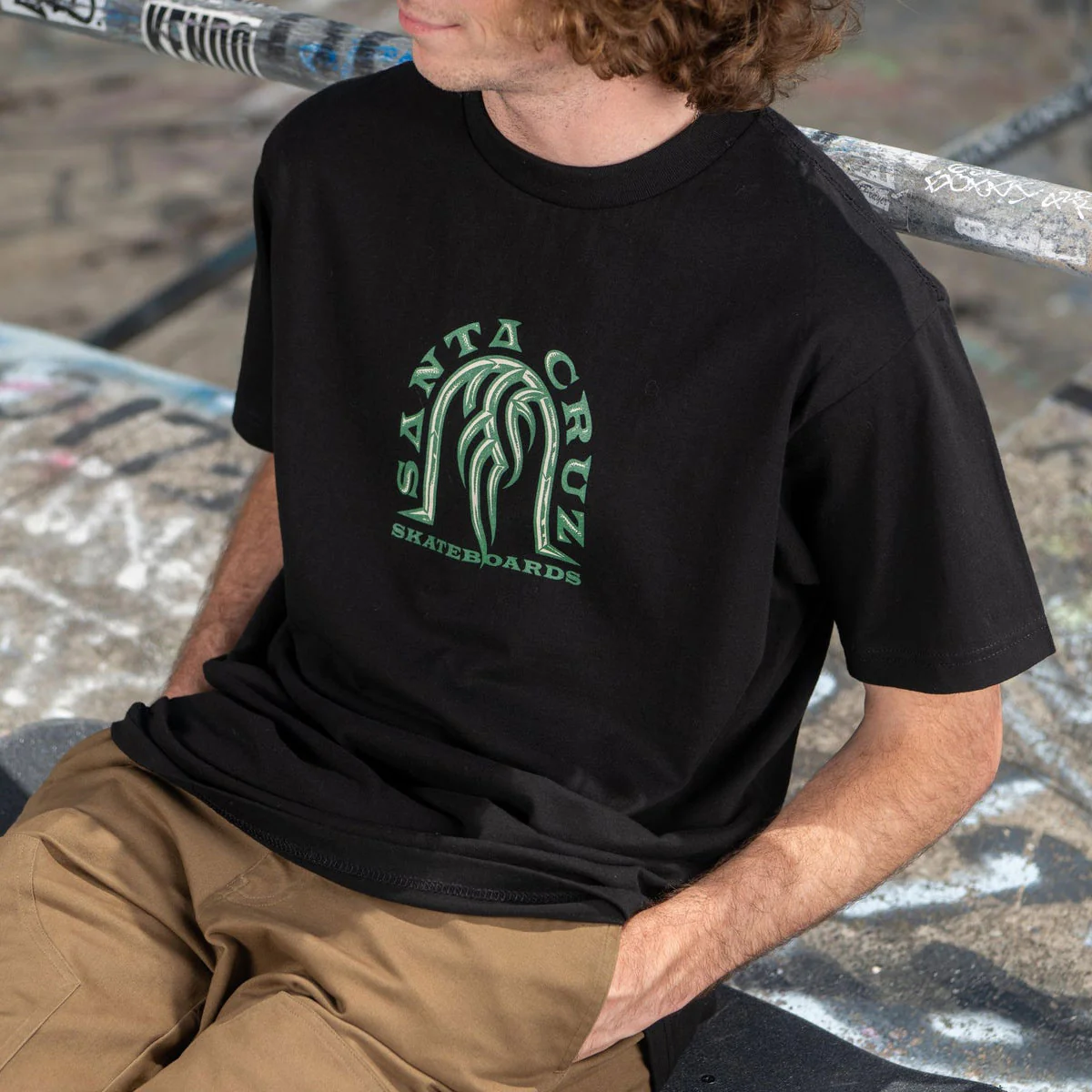 Santa Cruz Dressen Tribal Arch T-Shirt - Black - Image 2