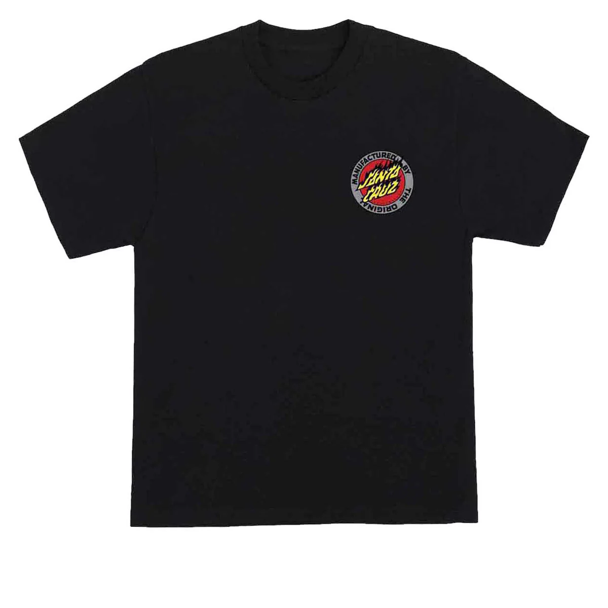 Santa Cruz Flamed MFG Dot T-Shirt - Black - Image 2