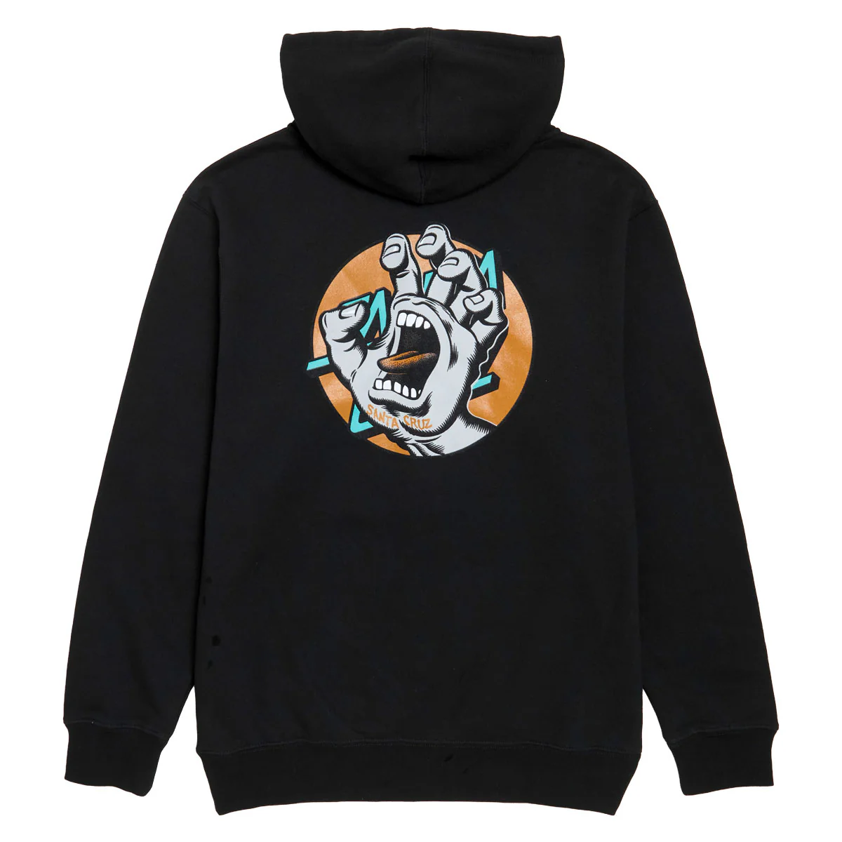 Santa Cruz Hand Dot Zip Up Hoodie - Black - Image 2