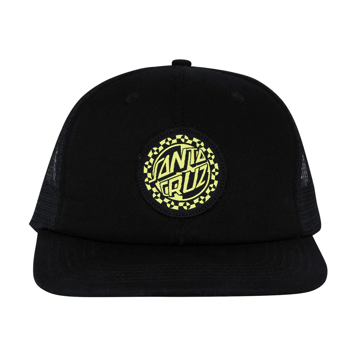 Santa Cruz Malba Crash Dot Trucker Hat - Black - Image 3