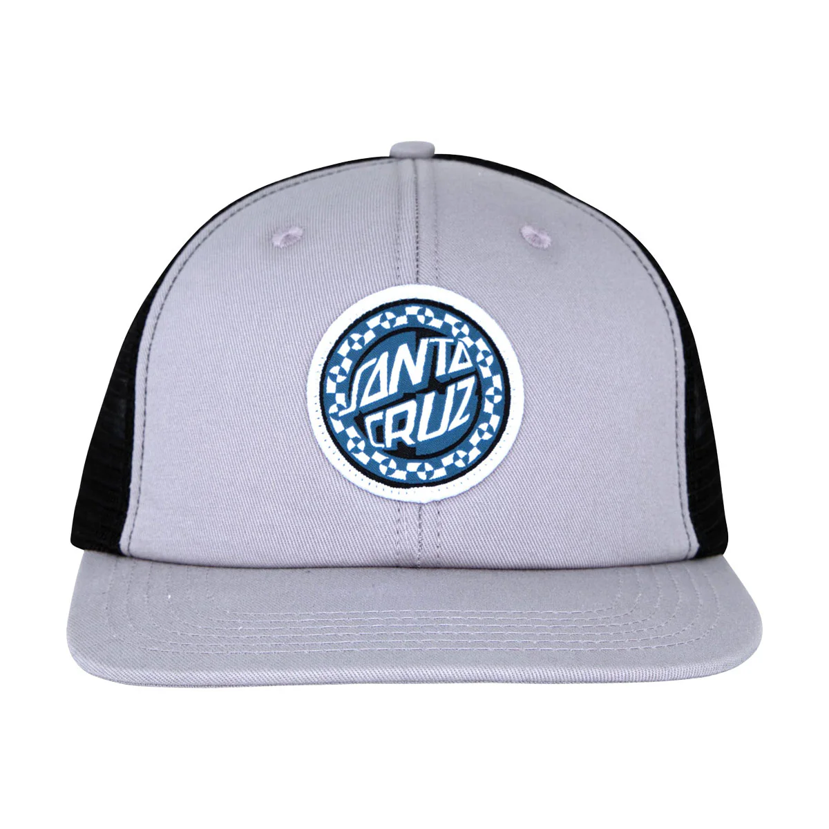 Santa Cruz Malba Crash Dot Trucker Hat - Silver/Black - Image 3