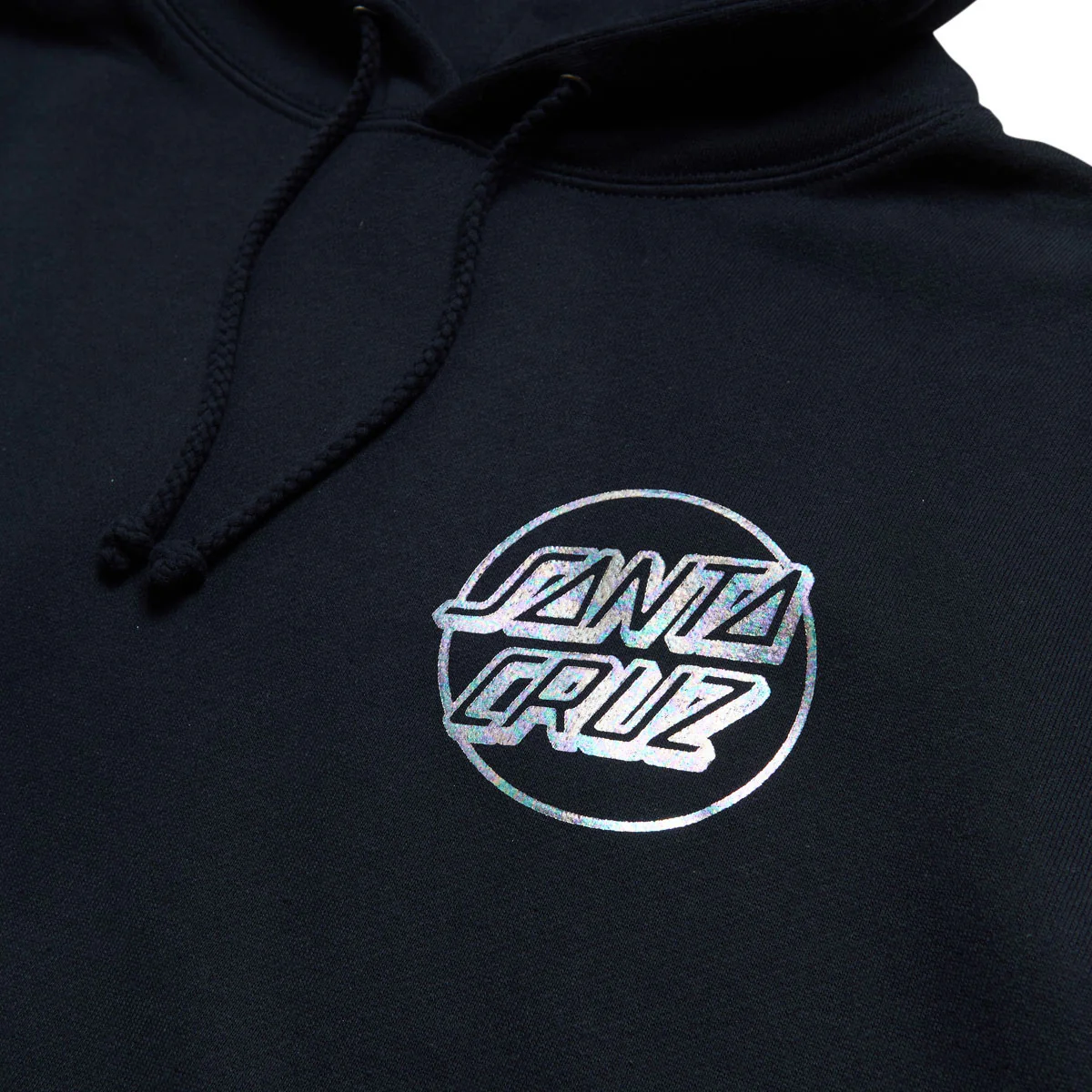 Santa Cruz Opus Dot Hoodie - Navy/Oil Slick Foil - Image 3