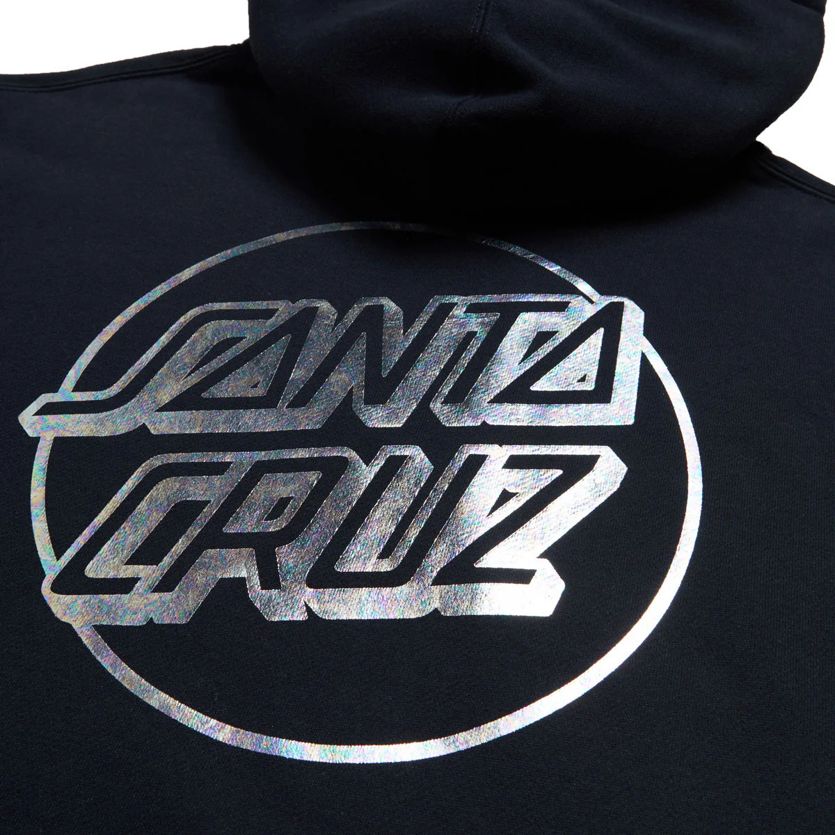 Santa Cruz Opus Dot Hoodie - Navy/Oil Slick Foil - Image 4