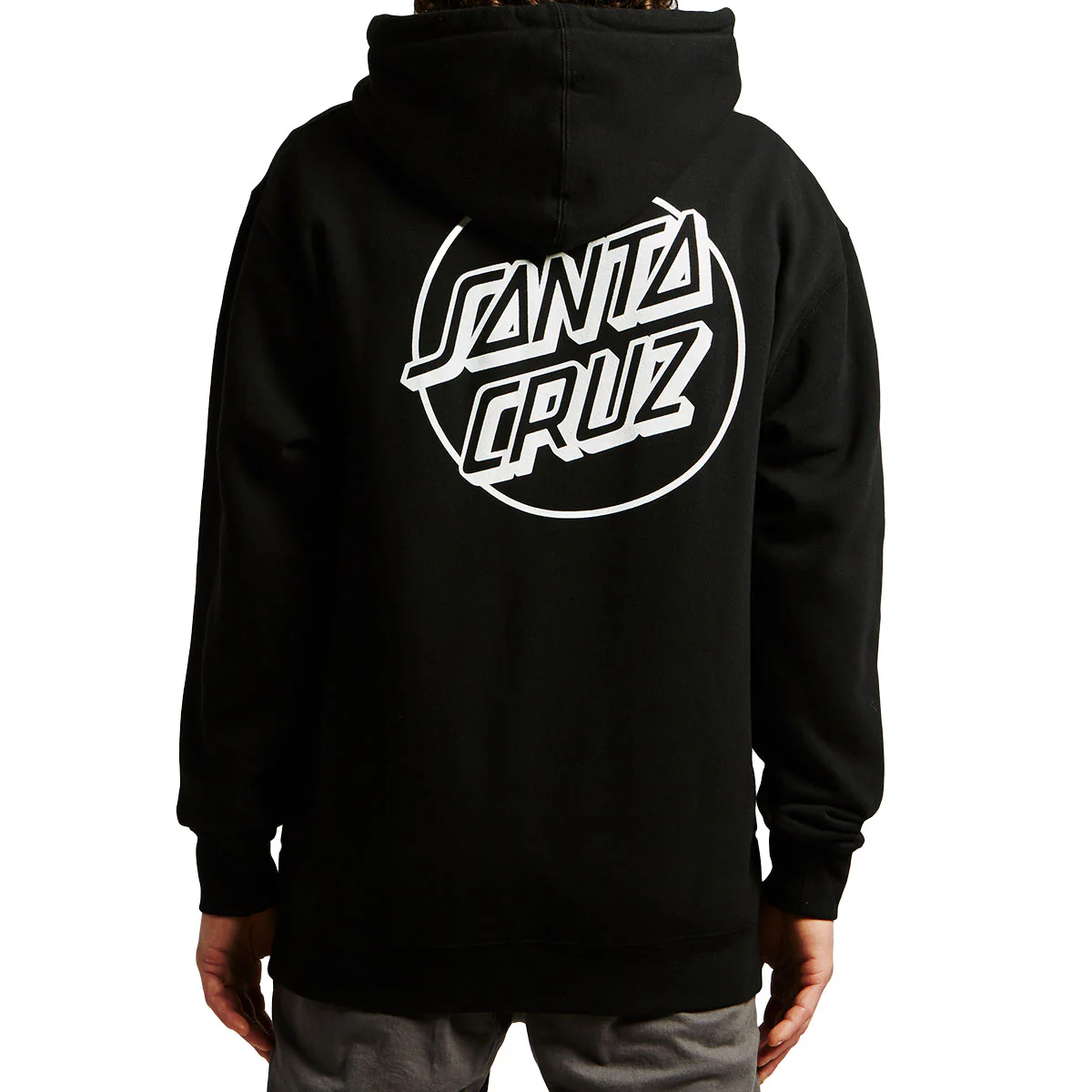 Santa Cruz Opus Dot Pullover Hoodie - Black/White - Image 2