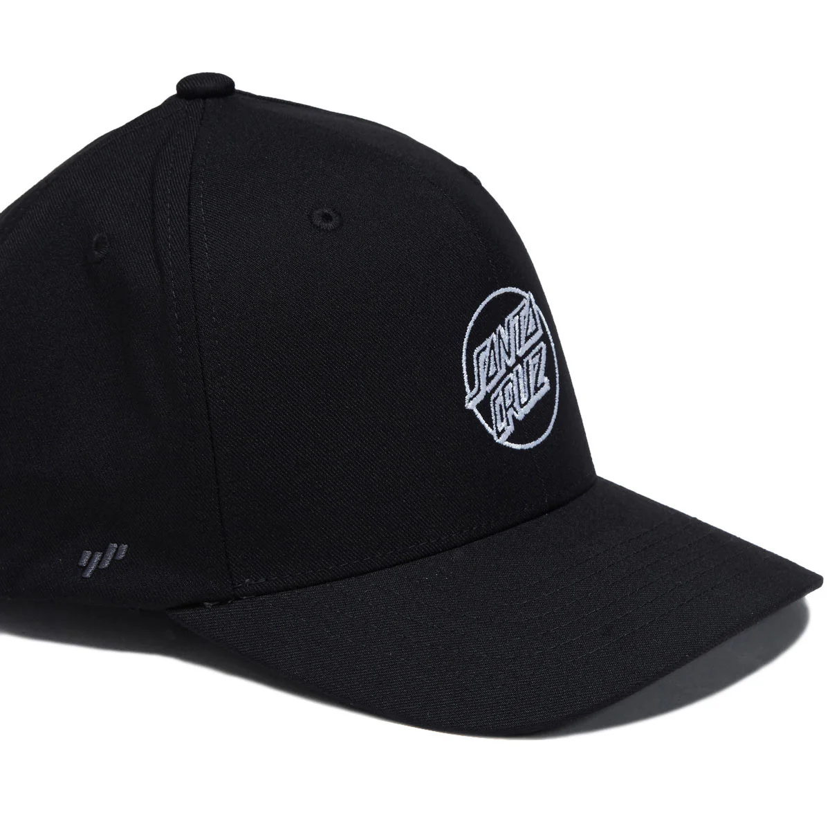 Santa Cruz Opus Dot Snapback Hat - Black/White - Image 3