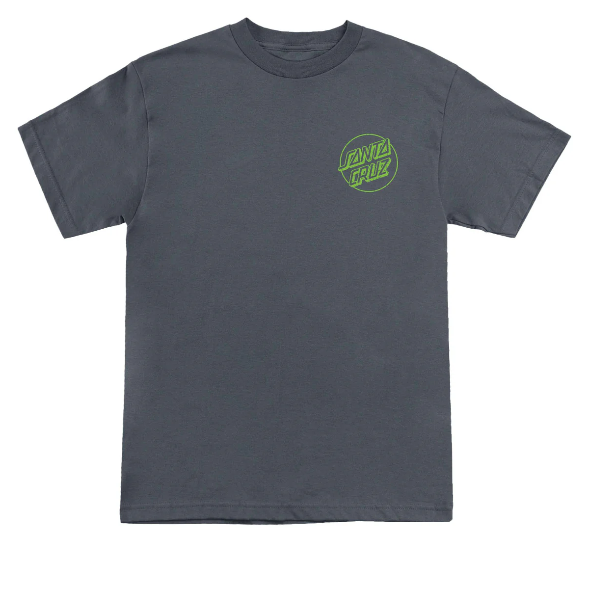 Santa Cruz Opus Dot T-Shirt - Charcoal Toxic Crackle - Image 2