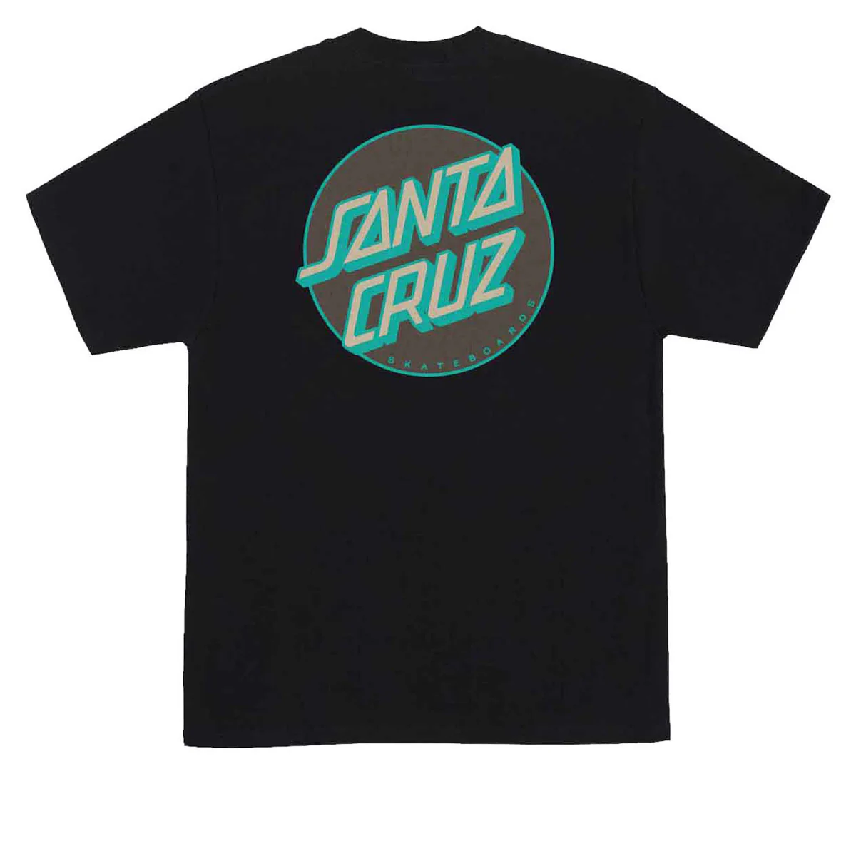 Santa Cruz Other Dot T-Shirt - Black/Brown/Teal - Image 2