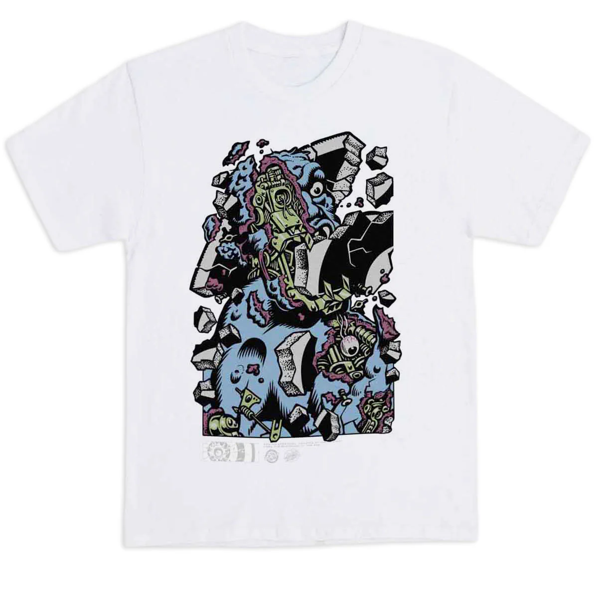 Santa Cruz Roskopp Macro Front T-Shirt - Black - Image 2