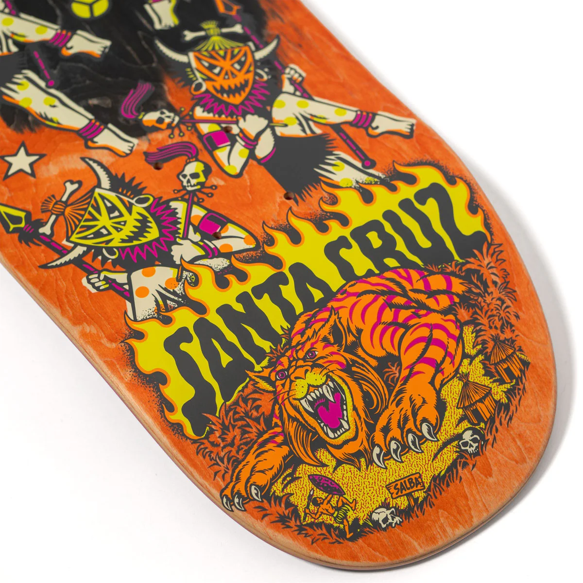 Santa Cruz Salba Firedance Pro Shaped Skateboard Complete - 8.80" - Image 4
