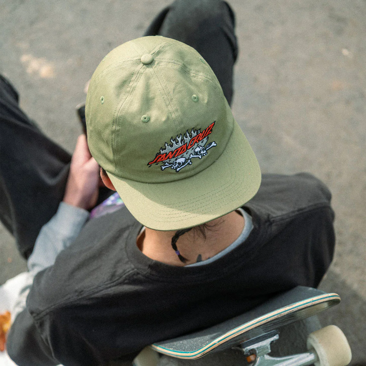 Santa Cruz Salba Voodoo Pit Snapback Hat - Fern - Image 4