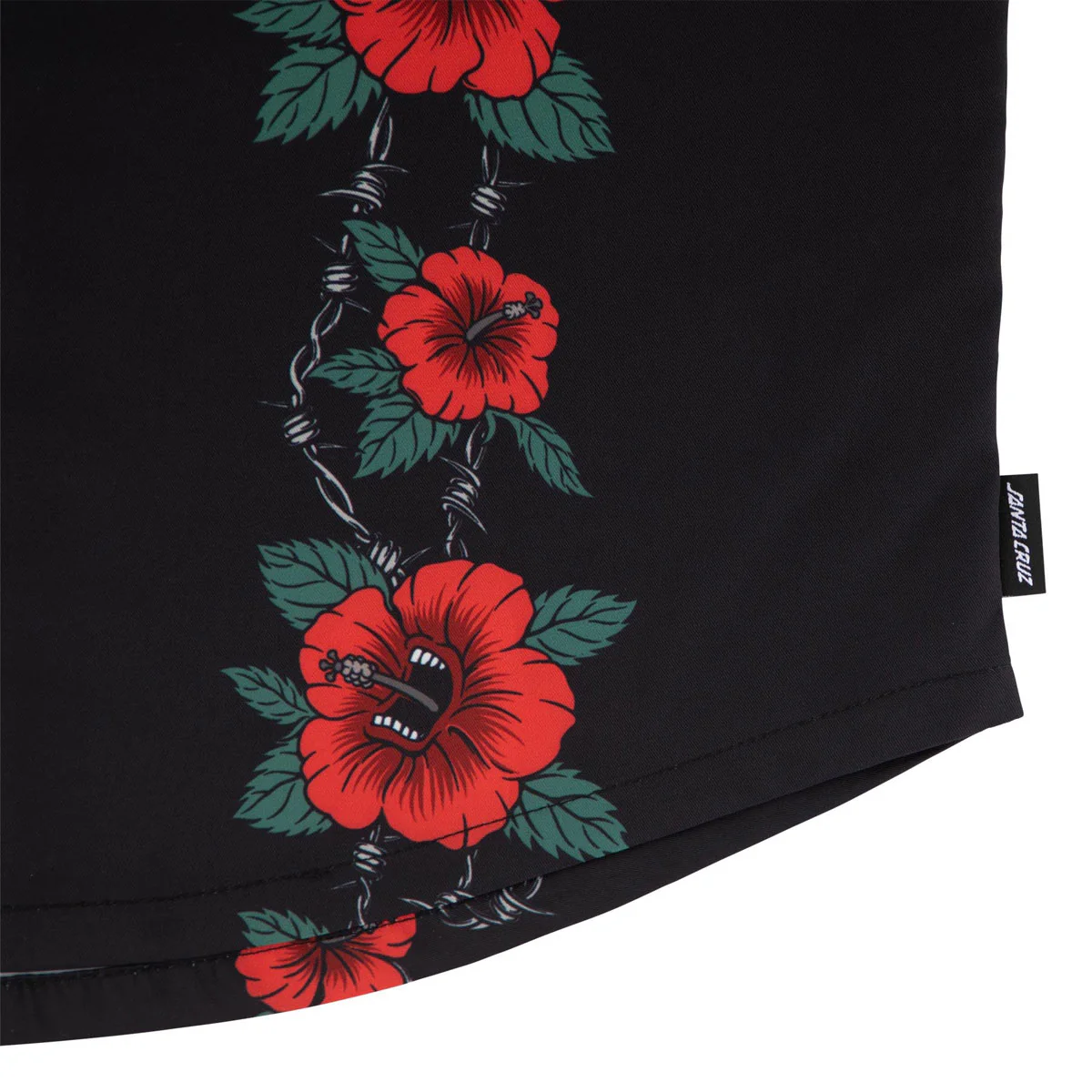 Santa Cruz Screaming Cabana Party Shirt - Black - Image 3