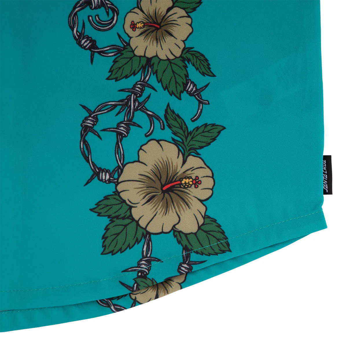 Santa Cruz Screaming Cabana Party Shirt - Tropic Teal - Image 3