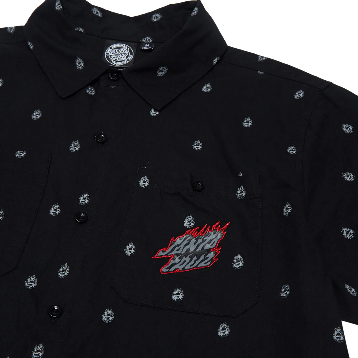 Santa Cruz Screaming Fire Shirt - Black - Image 3