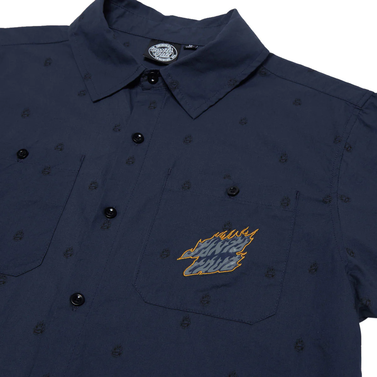 Santa Cruz Screaming Fire Shirt - Navy - Image 3