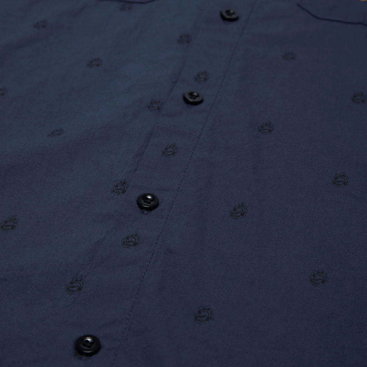 Santa Cruz Screaming Fire Shirt - Navy - Image 4