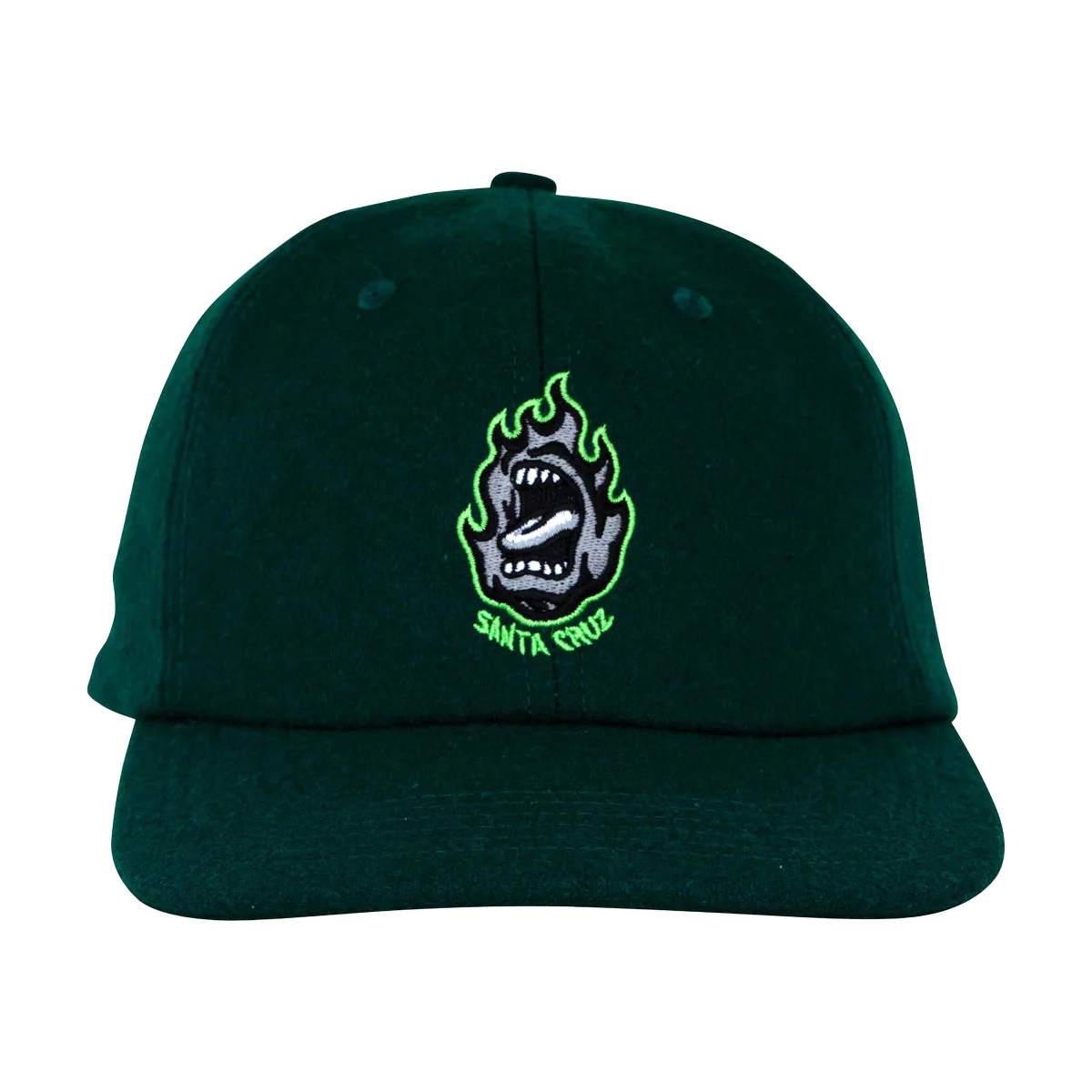 Santa Cruz Screaming Fire Snapback Hat - Forest - Image 3