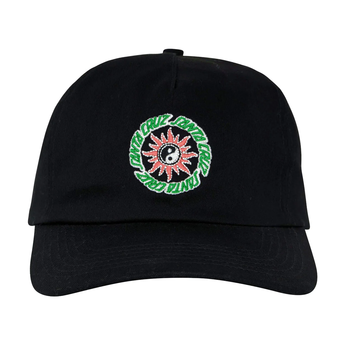 Santa Cruz Sol Spiral Snapback Hat - Black - Image 3