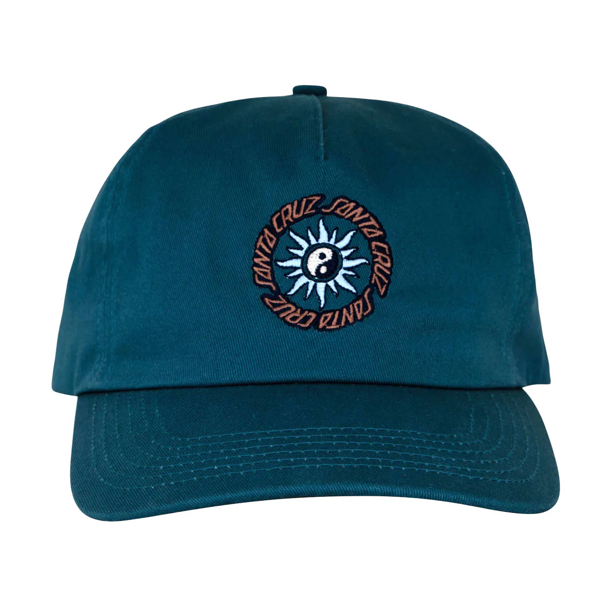 Santa Cruz Sol Spiral Snapback Hat - Deep Teal - Image 3