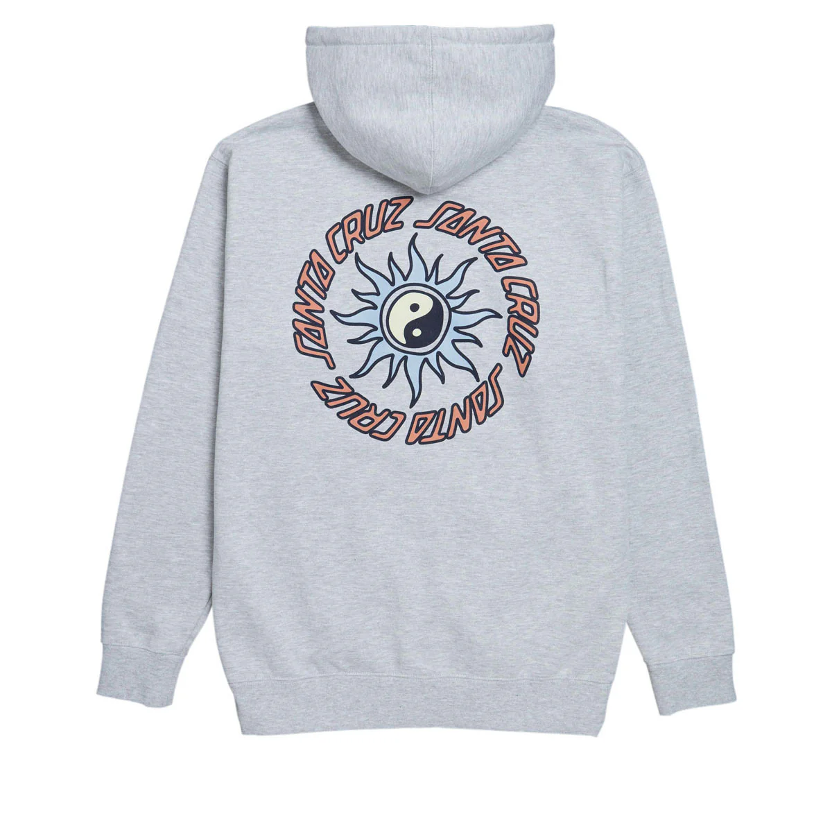 Santa Cruz Sol Spiral Zip Hoodie - Grey Heather - Image 2