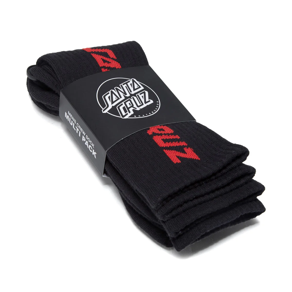 Santa Cruz Solid Strip 2 Pack Of Socks - Black Multi - Image 2