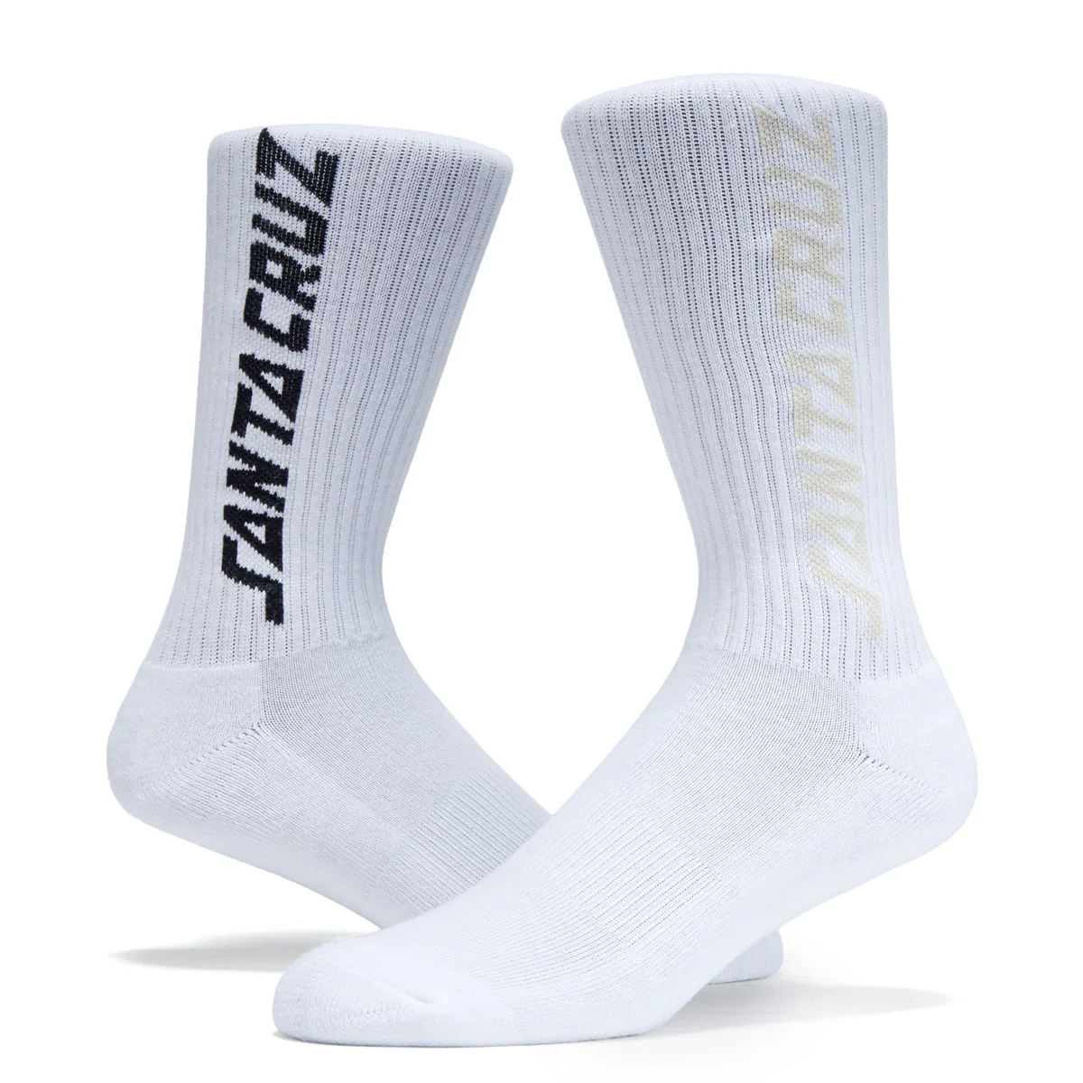 Santa Cruz Solid Strip 2 Pack Of Socks - White Multi - Image 2