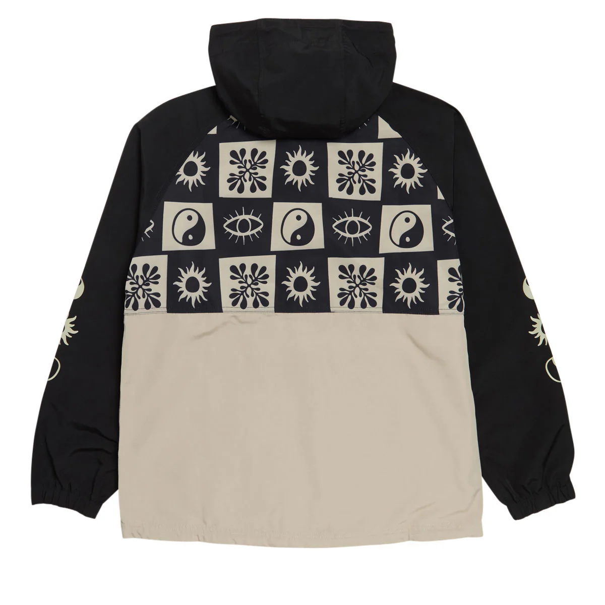 Santa Cruz Strange Check Anorak Jacket - Black/Tan - Image 2