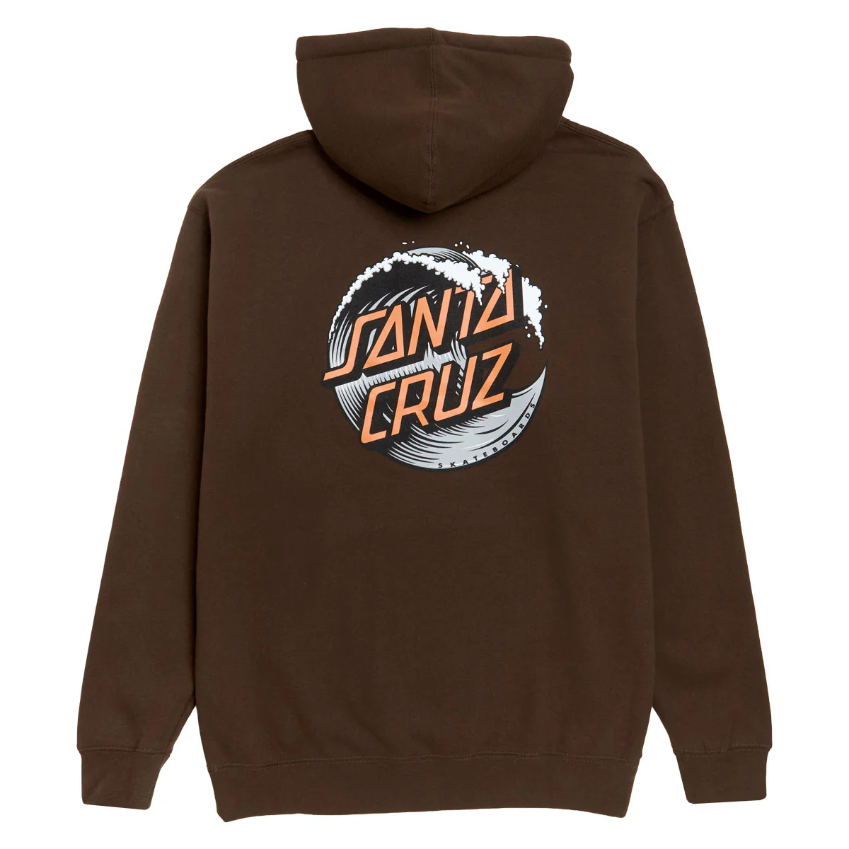 Santa Cruz Wave Dot Hoodie - Brown/Grey/Orange - Image 2