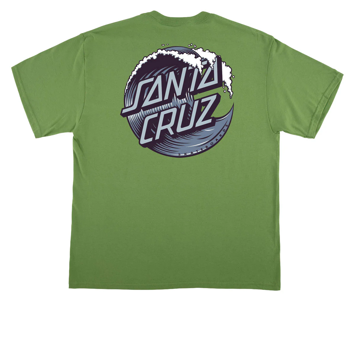 Santa Cruz Wave Dot T-Shirt - Kiwi Chilled - Image 2