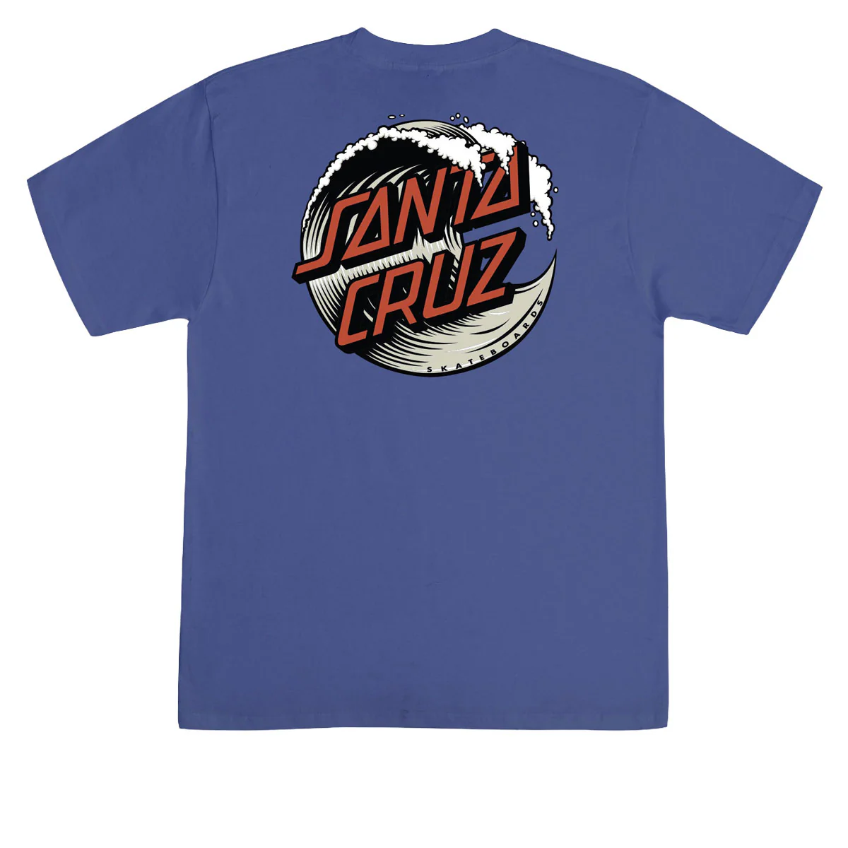 Santa Cruz Wave Dot T-Shirt - Metro Blue/Dust - Image 2