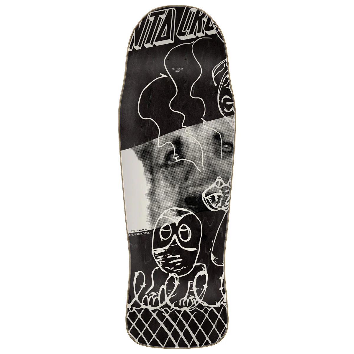 Santa Cruz Winkowski Tribute Pro Shaped Skateboard Complete - 10.34" - Image 2