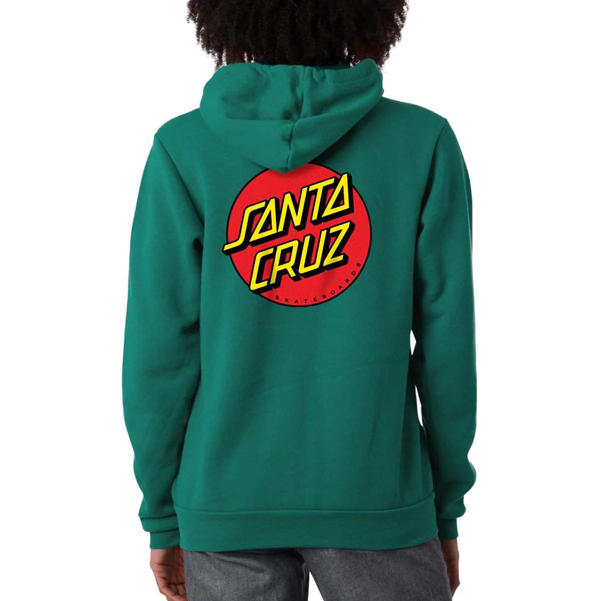 Santa Cruz Womens Classic Dot Zip Hoodie - Alpine Green - Image 2