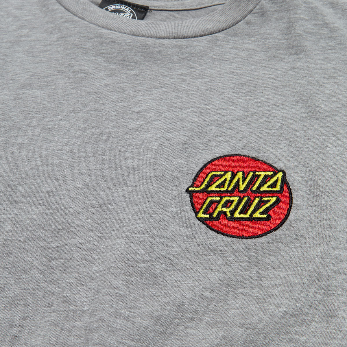 Santa Cruz Womens Cruz Embroidered T-Shirt - Carbon Grey - Image 2