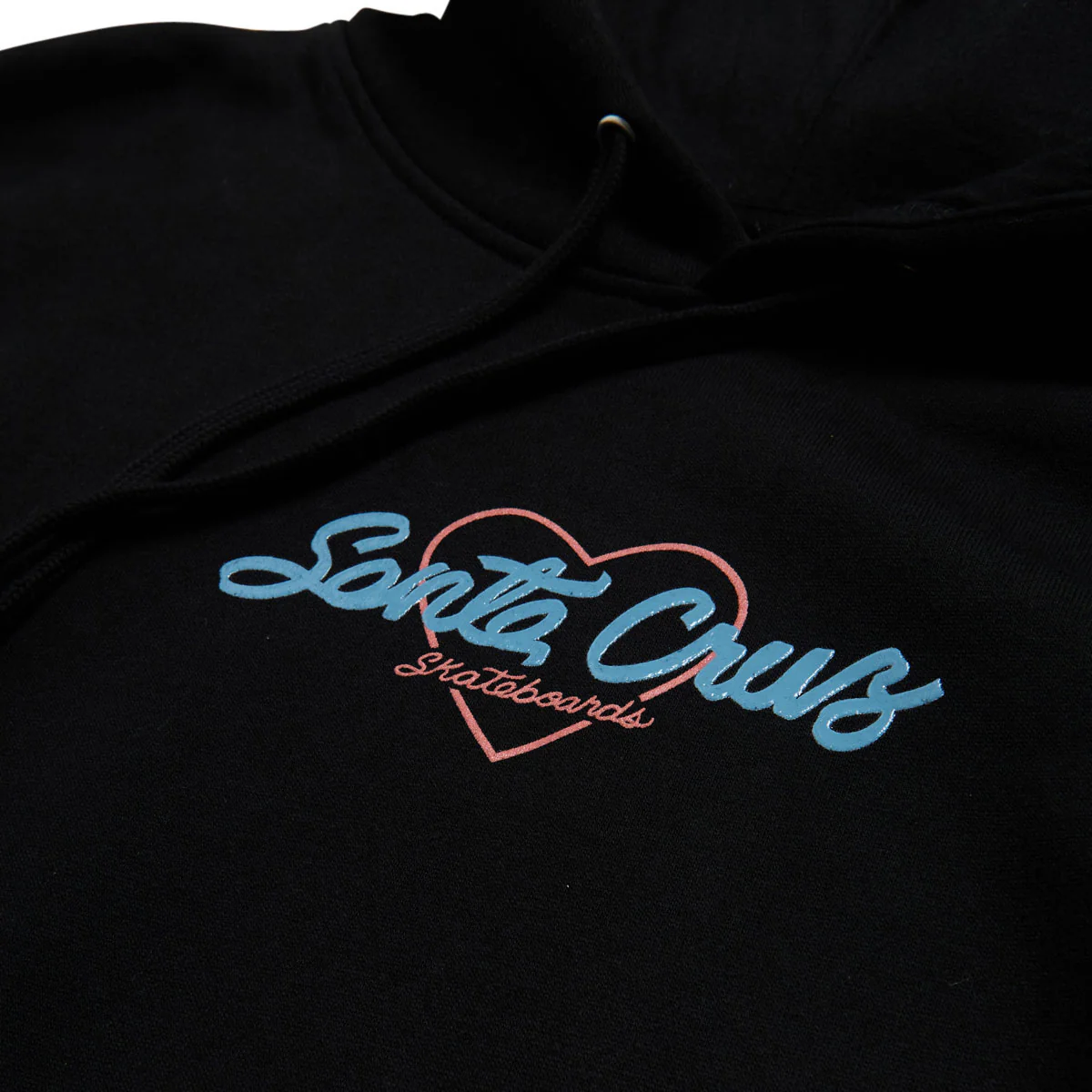Santa Cruz Womens Love Script Center Hoodie - Black - Image 2