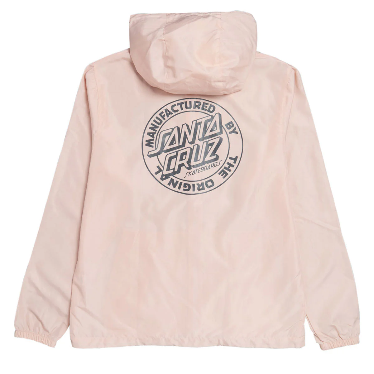 Santa Cruz Womens MFG Dot Lined Windbreaker Jacket - Blush/White - Image 2