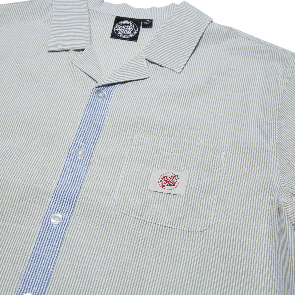 Santa Cruz Womens Opus Dot Lounge Shirt - Pine Stripe - Image 3
