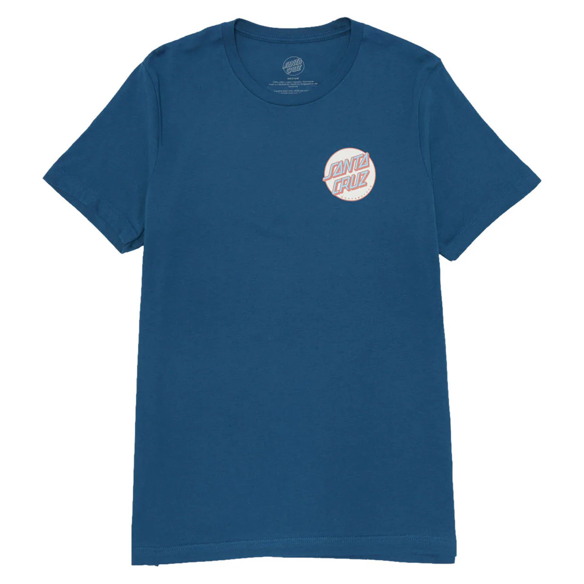 Santa Cruz Womens Other Dot Chest Relaxed T-Shirt - Deep Teal - Image 2