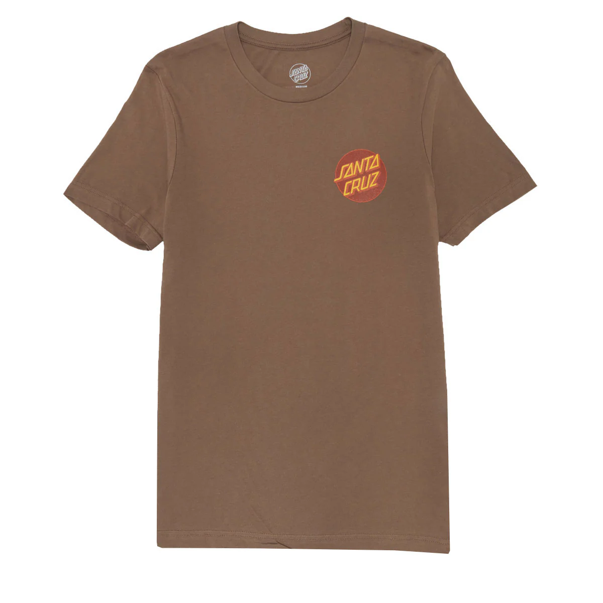 Santa Cruz Womens Other Dot Chest Relaxed T-Shirt - Vintage Brown - Image 2