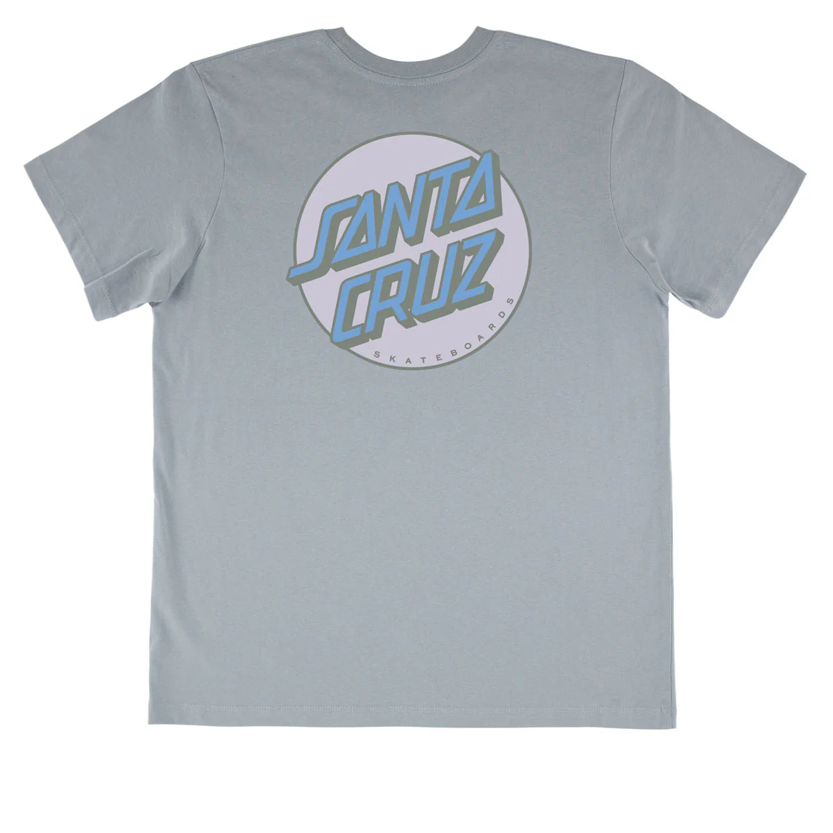 Santa Cruz Womens Other Dot Chest T-Shirt - Blue Fog - Image 2