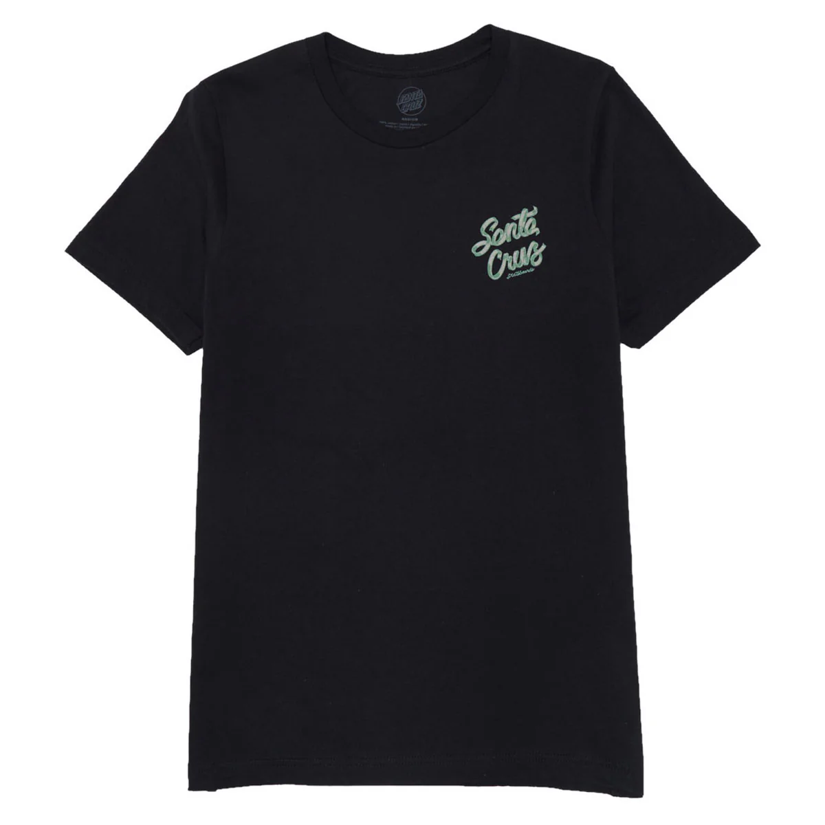 Santa Cruz Womens Ribbon Script Relaxed T-Shirt - Vintage Black - Image 2