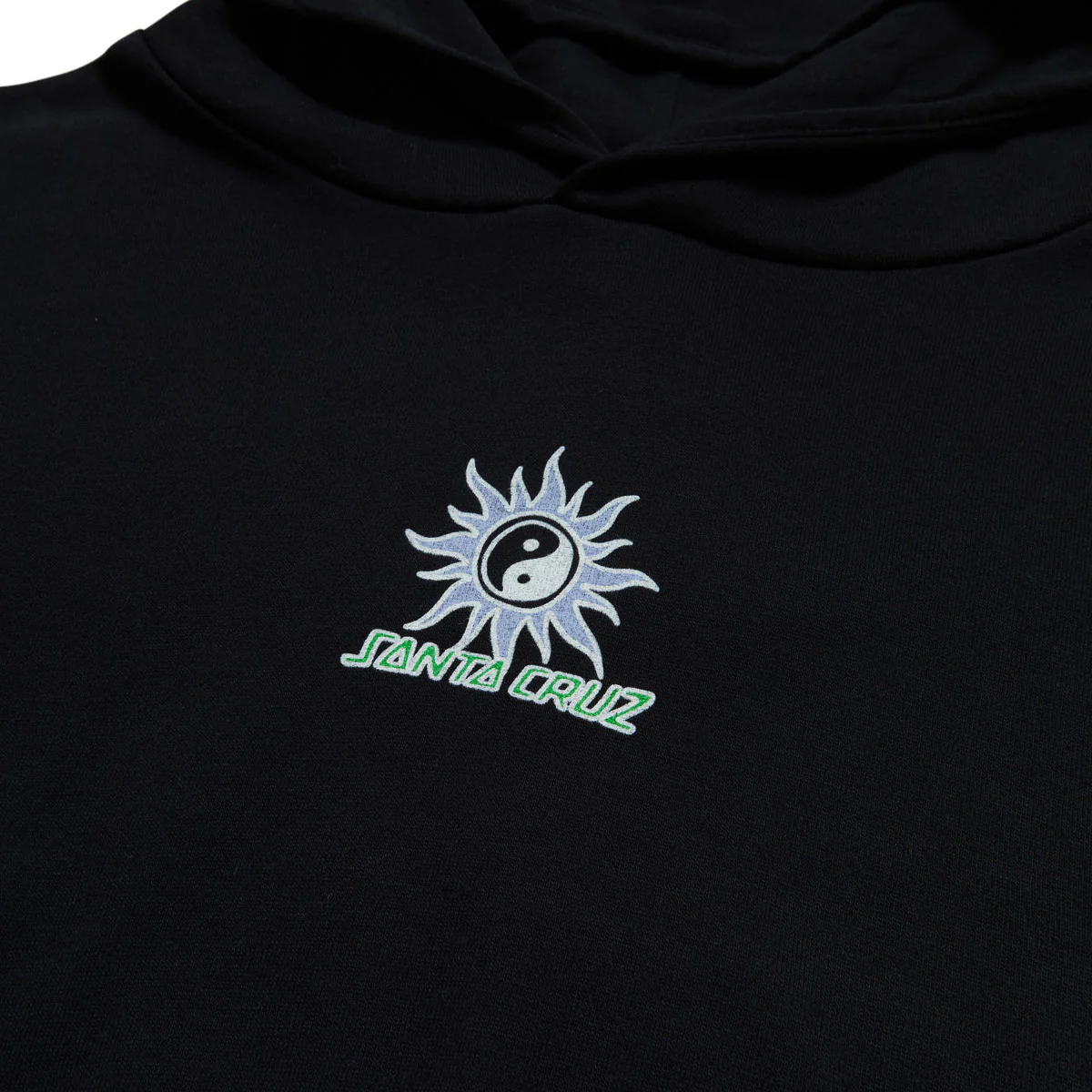 Santa Cruz Womens Sol Spiral Center Cropped Hoodie - Black - Image 3
