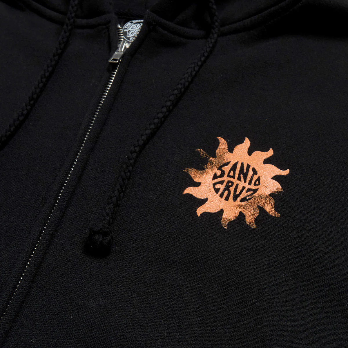 Santa Cruz Womens Sun Daze Zip Hoodie - Black - Image 3