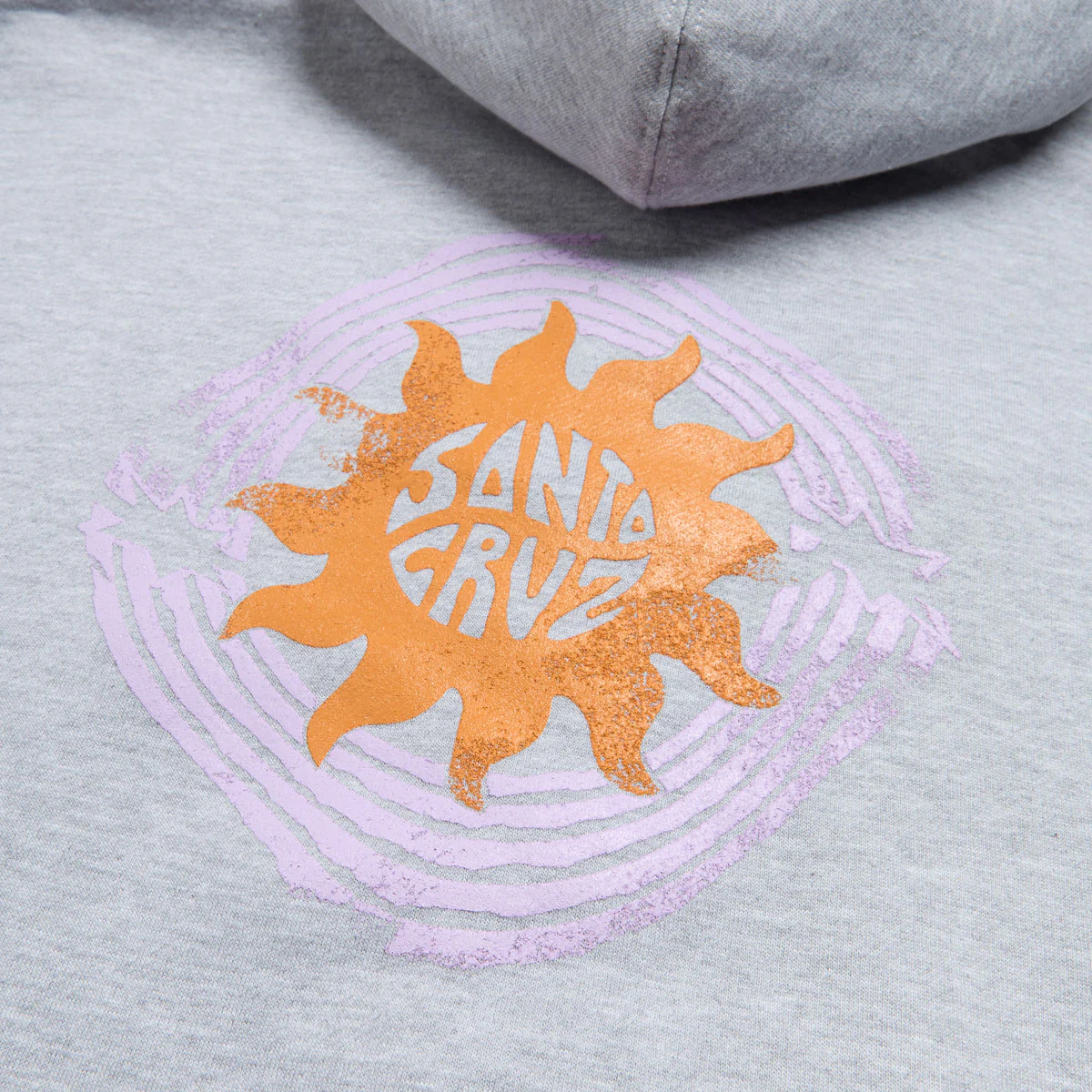 Santa Cruz Womens Sun Daze Zip Hoodie - Grey Heather - Image 3