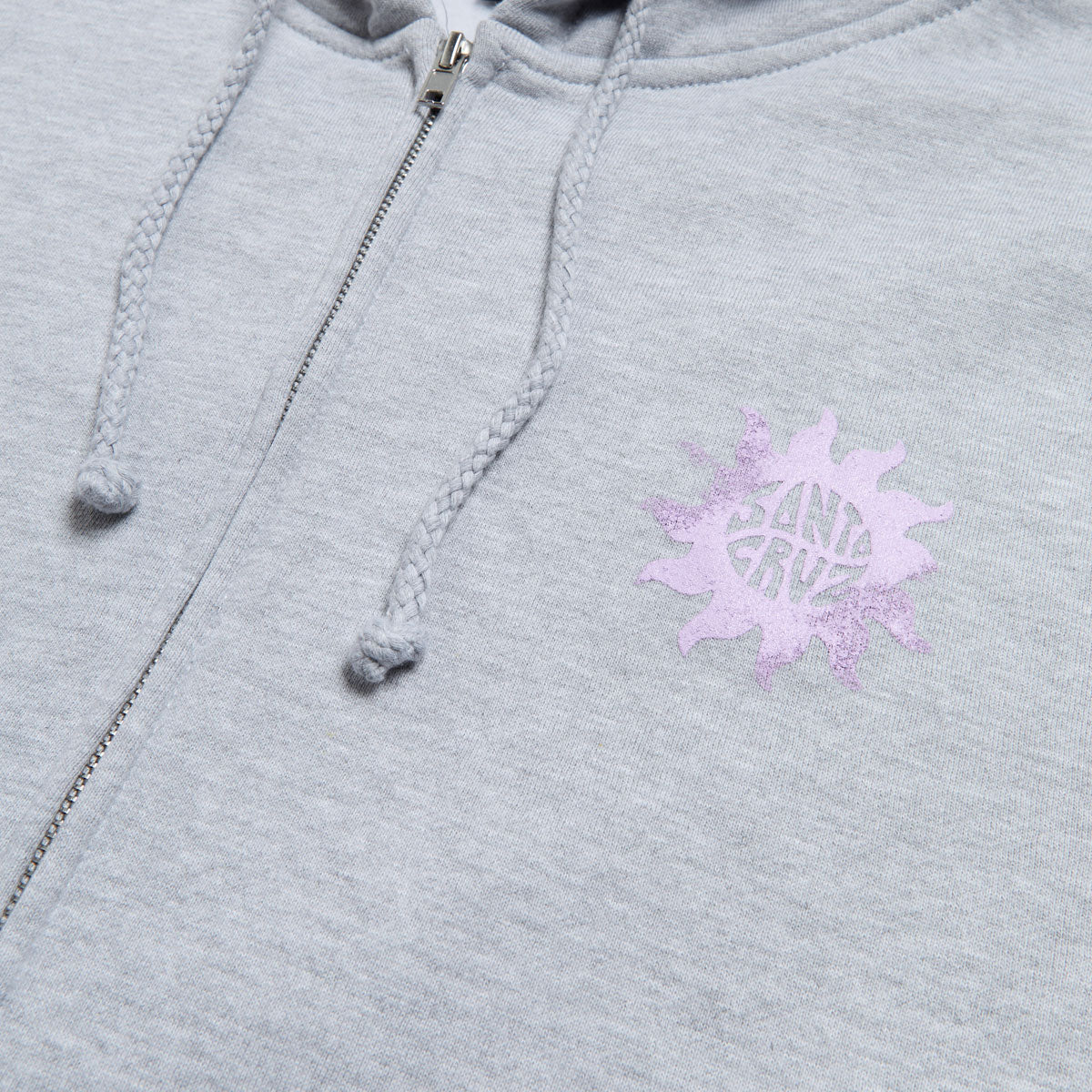 Santa Cruz Womens Sun Daze Zip Hoodie - Grey Heather - Image 4
