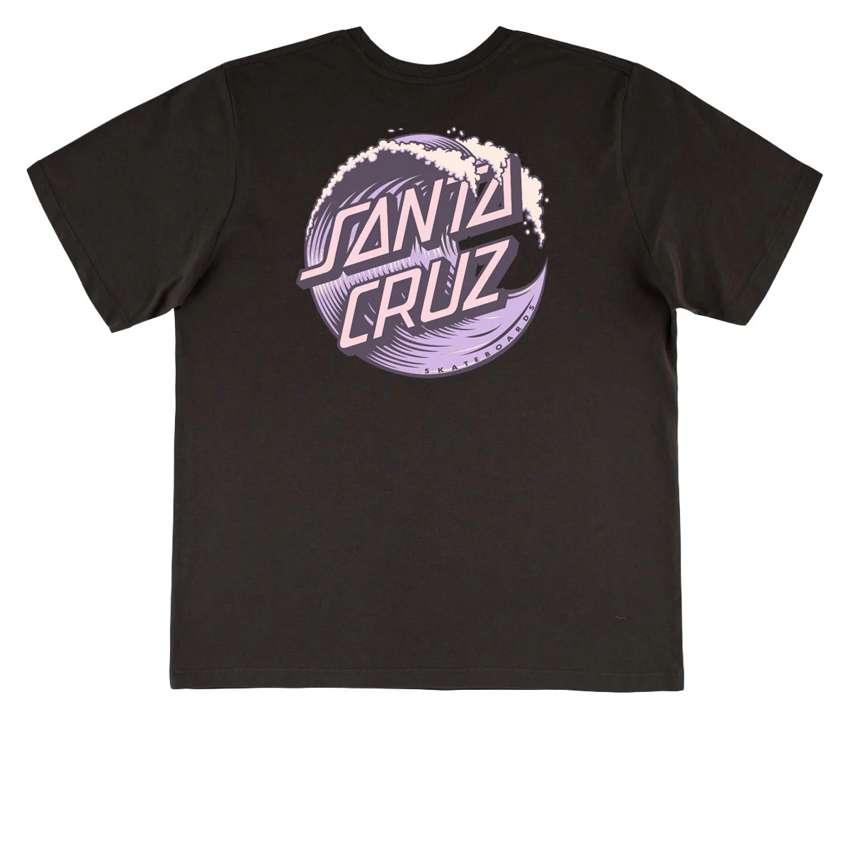 Santa Cruz Womens Wave Dot T-Shirt - Vintage Black - Image 2