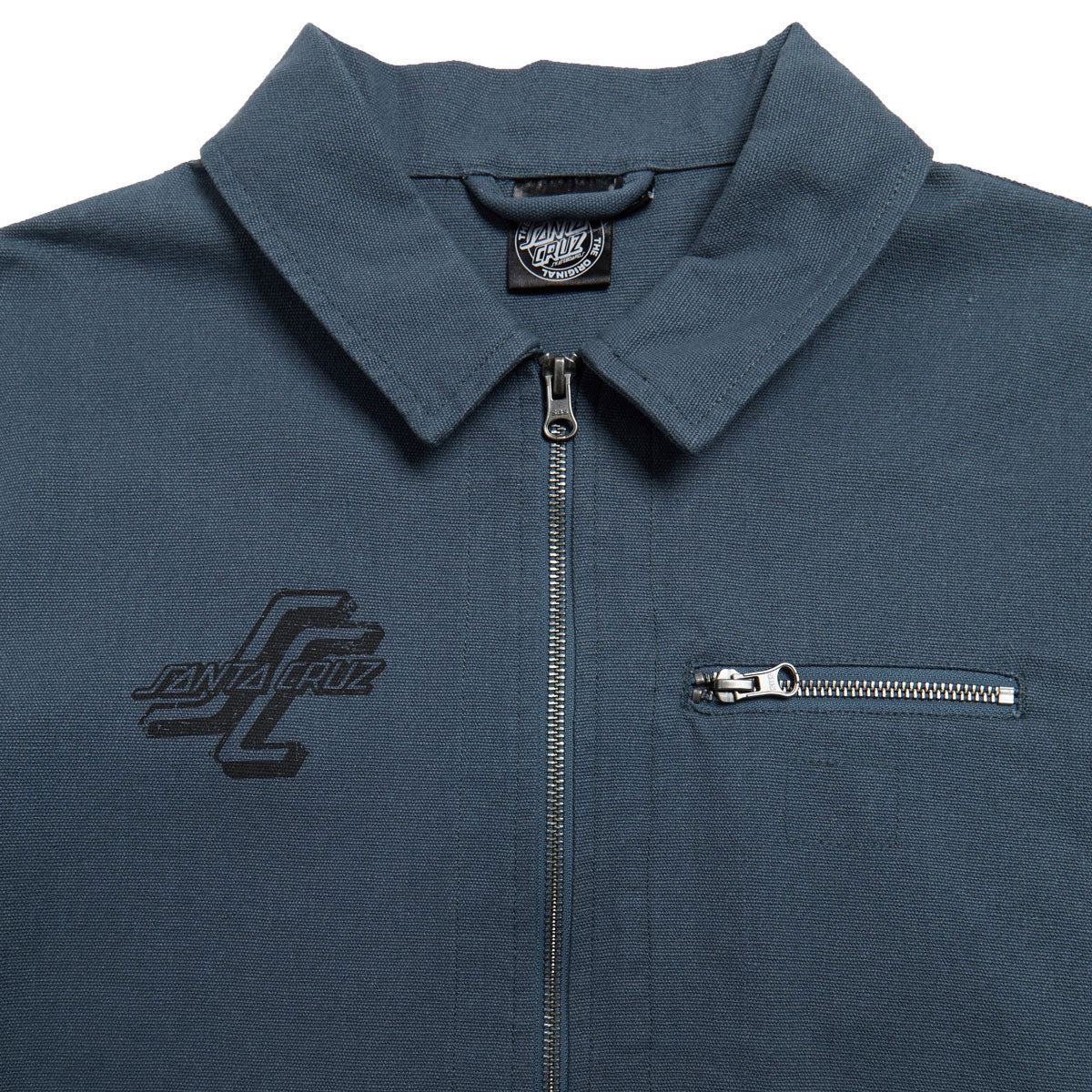 Santa Cruz Woodcut Classic Work Jacket - Washed Navy - Image 4