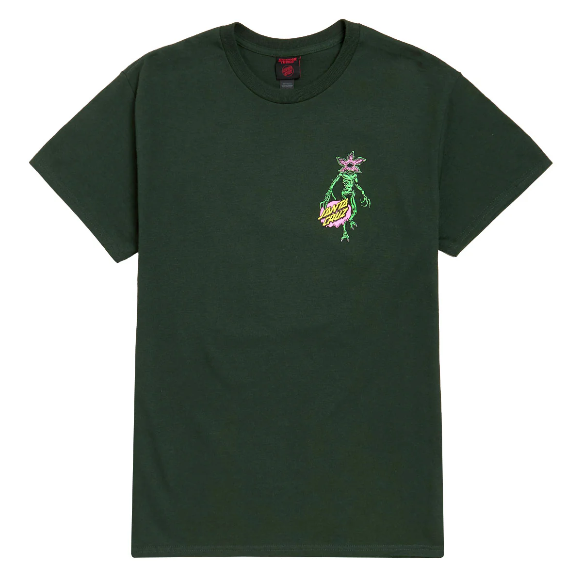 Santa Cruz x Stranger Things Demogorgon Dot T-Shirt - Forest - Image 2