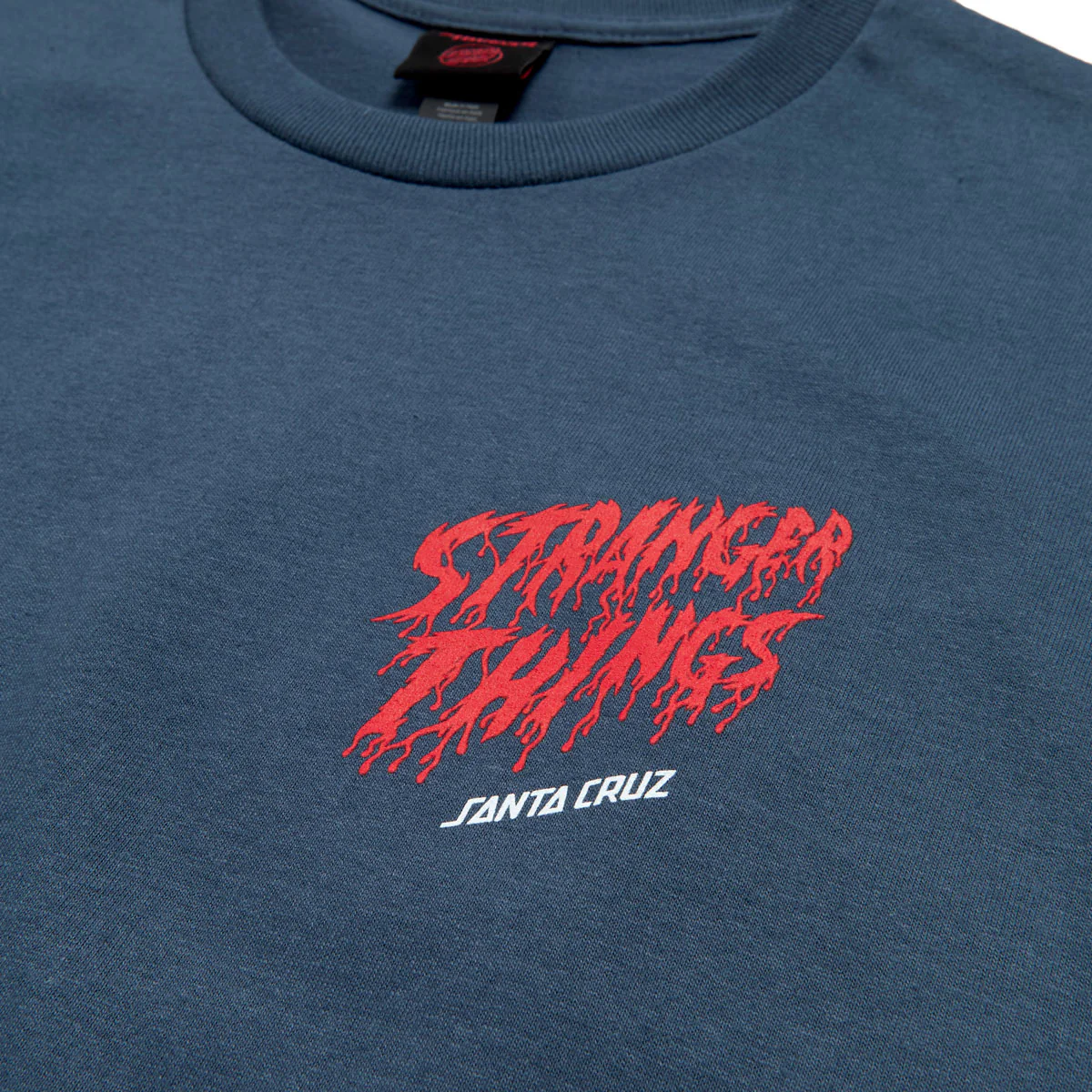 Santa Cruz x Stranger Things Eddie Slasher T-Shirt - Blue Dusk - Image 3