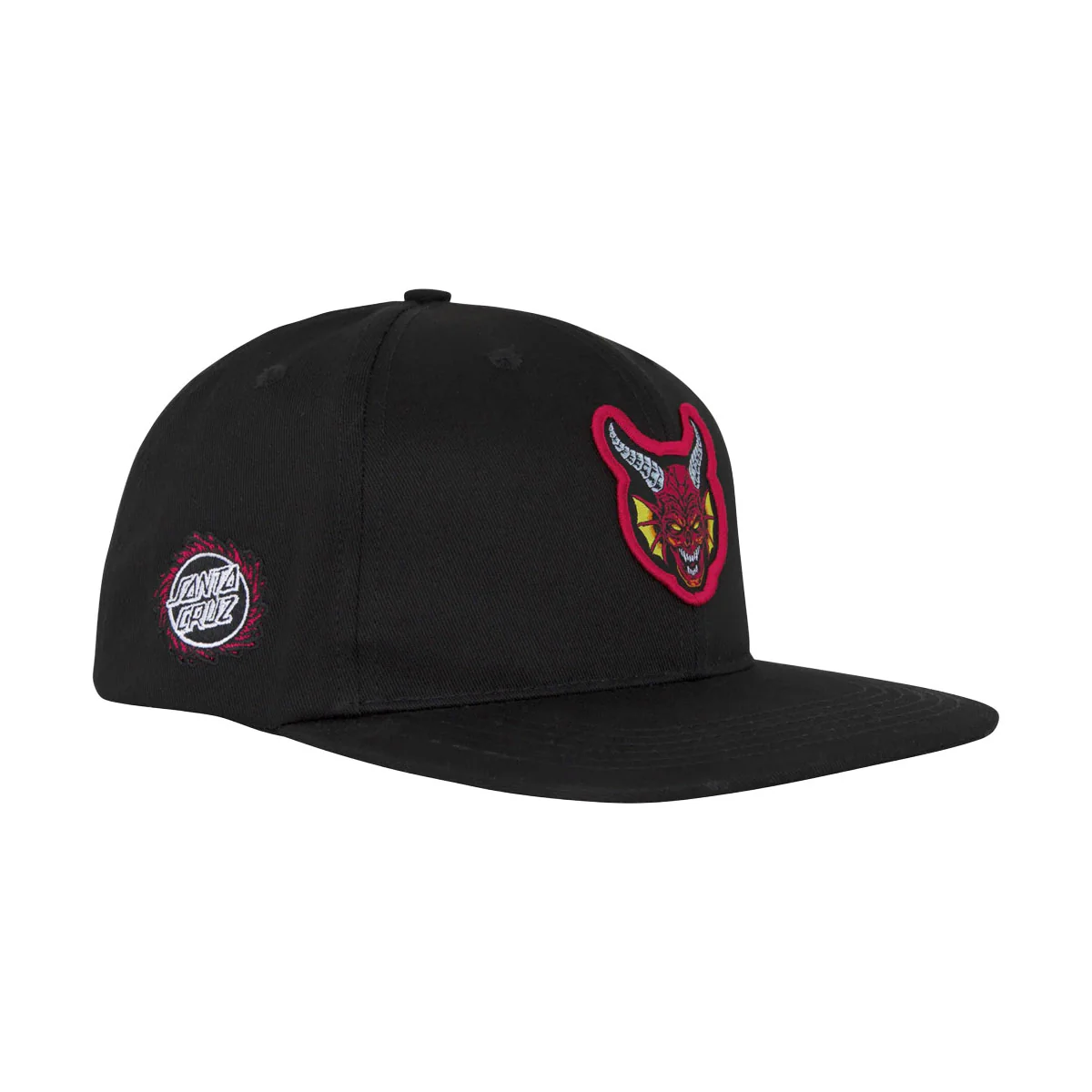 Santa Cruz x Stranger Things Hellfire Club Snapback Hat - Black - Image 2