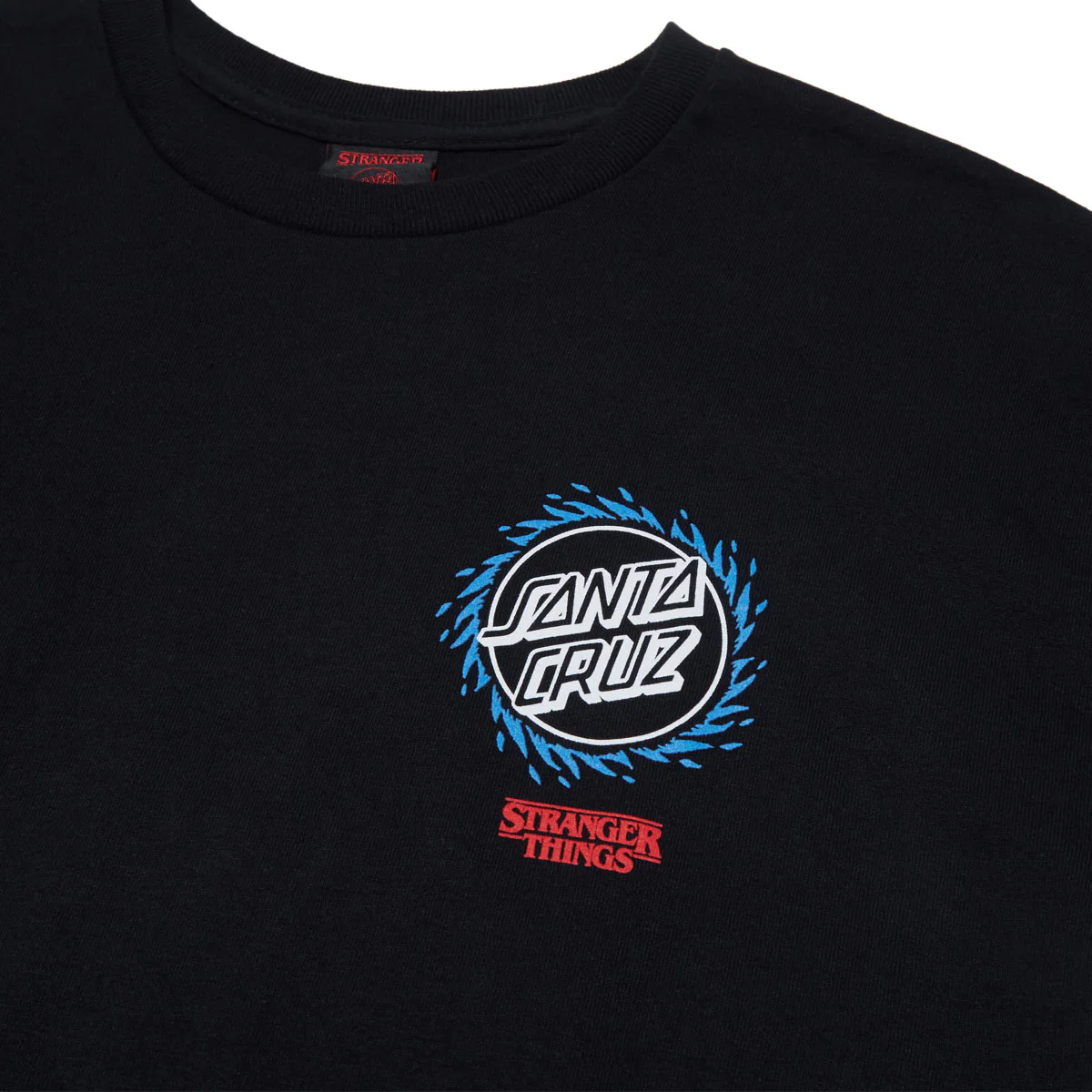 Santa Cruz x Stranger Things Hellfire Pit T-Shirt - Black - Image 3