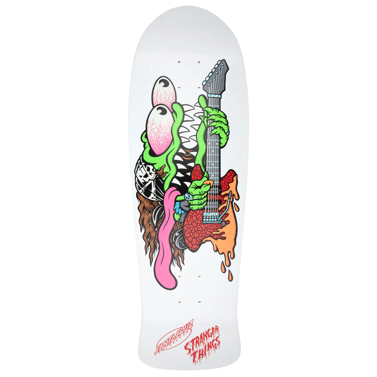 Santa Cruz x Stranger Things Meek Slasher Eddie Reveal Skateboard Complete - Glow In The Dark - 10.10" - Image 3
